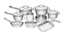 Jogo de Panelas Tramontina Aço Inox Allegra 10 Peças